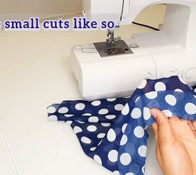 sew a puffy sleeve maxi dress with this easy tutorial, Create small cuts
