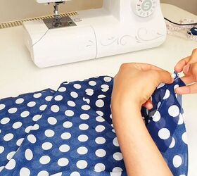 sew a puffy sleeve maxi dress with this easy tutorial, Assemble the top pieces
