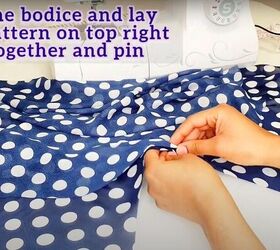 sew a puffy sleeve maxi dress with this easy tutorial, Attach sleeves to bodice