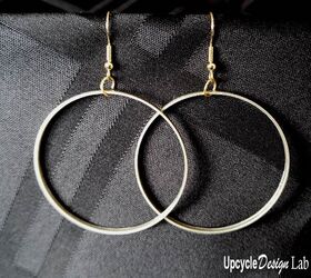 big hoop earrings from upcycled aluminum cans