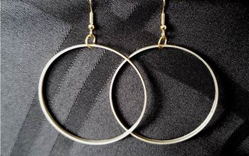 Big Hoop Earrings From Upcycled Aluminum Cans