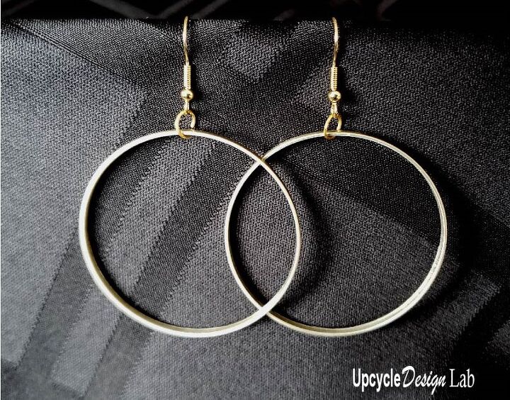 big hoop earrings from upcycled aluminum cans
