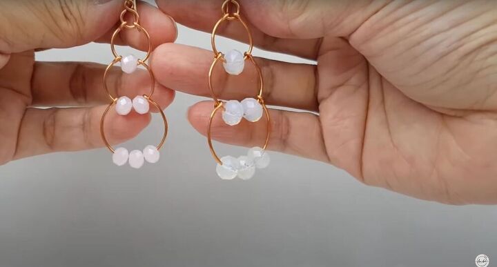 wire jewelry in 5 easy steps, Finished wire earrings