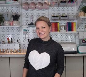 You’re Totally Going to “Heart” This DIY Sweater- No Sew Tutoria