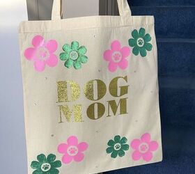 Cricut Dog Mom Floral Tote Bag DIY