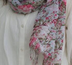 a scarf for spring tea rose home style