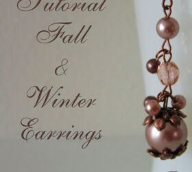 tutorial fall winter earrings
