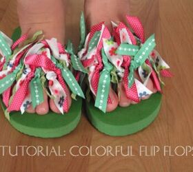 tutorial colorful flip flops