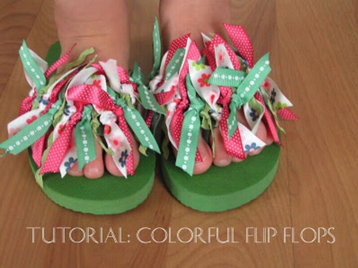tutorial colorful flip flops