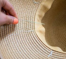 Do this to a plain straw hat to get a one-of-a-kind look for summer