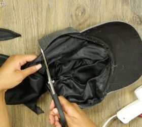 diy backless satin lined hat for natural hair
