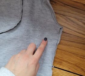 how i made a sweats skirt out of old sweat pants