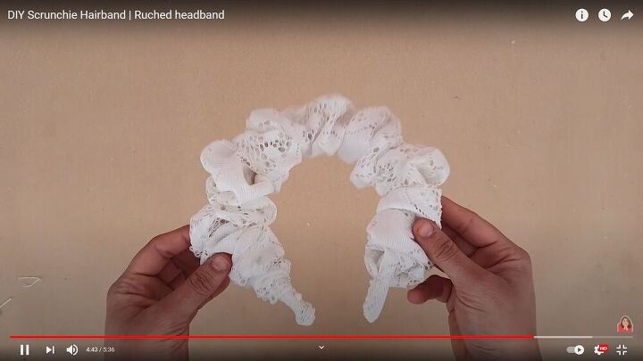 ruched or scrunchie hairband