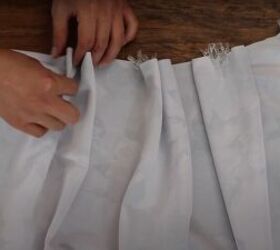 how to make a pleated floral midi skirt, DIY floral midi skirt