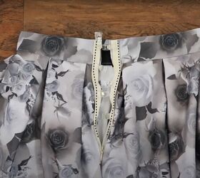 how to make a pleated floral midi skirt, Floral midi skirt tutorial