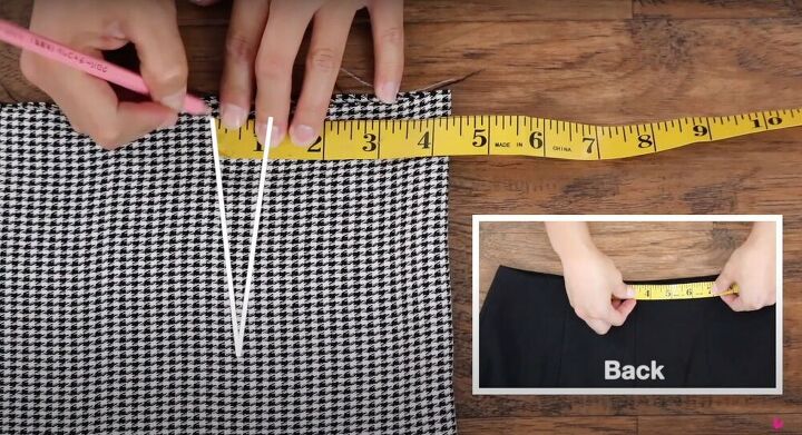 how to make a houndstooth dress, Easy houndstooth dress tutorial