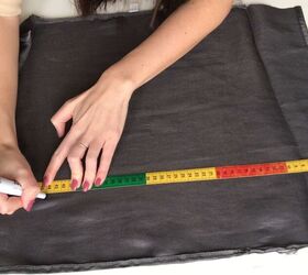 Cut up an old pillowcase to make this beautiful idea without spending a dime