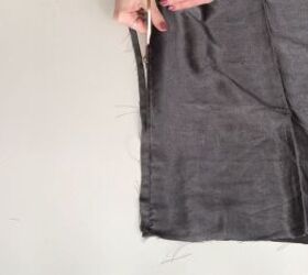 make a diy top from an old pillowcase with a few simple steps, Cut out the excess fabric