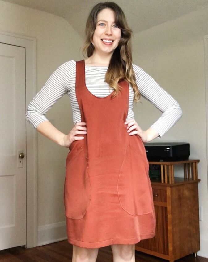 My Spring Pinafore Sewing the York From Helen's Closet Patterns