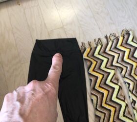 diy making bell bottoms from a blanket