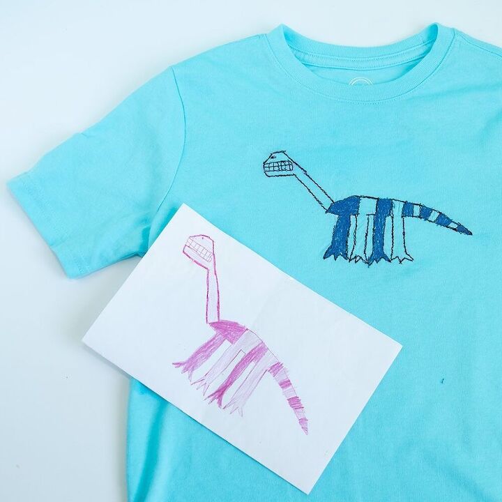 how to embroider a t shirt embroider your kids art