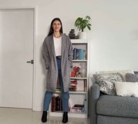 how to style jeans and a t shirt easy style guide, Throw on a warm coat
