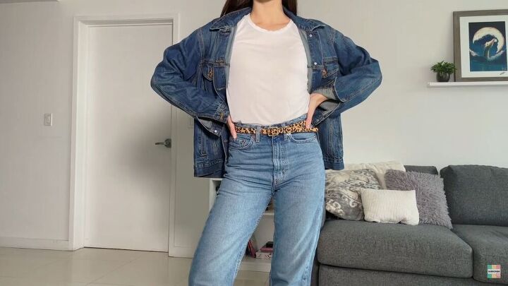 how to style jeans and a t shirt easy style guide, Go for an all denim look