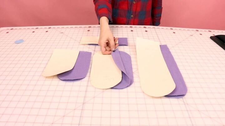 a super easy tutorial on how to sew socks, Cut out pattern for DIY socks