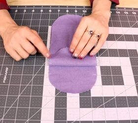 a super easy tutorial on how to sew socks, Marked fabric for DIY socks