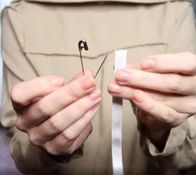 how to look stylish ten simple tips and tricks, Use safety pins and elastic