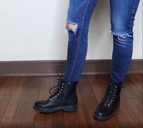 ten styling hacks for shoes, Jeans will stay tightly in boots