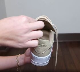 ten styling hacks for shoes, Put the cardboard inside the shoe