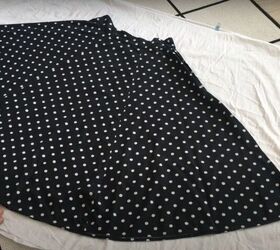how to sew a pretty cottagecore skirt step by step, Laying the skirt on the fabric