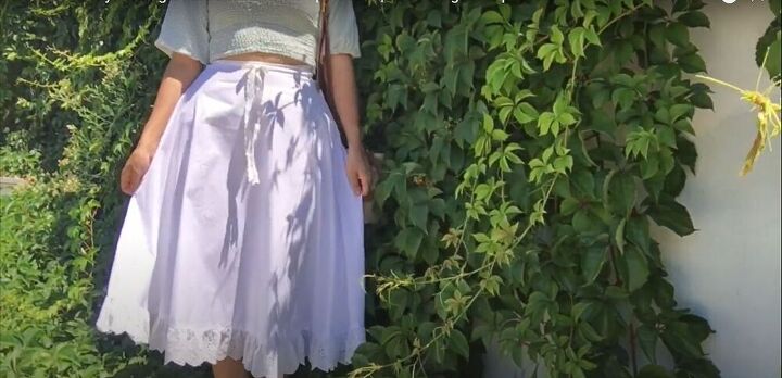 how to sew a pretty cottagecore skirt step by step, DIY cottagecore skirt