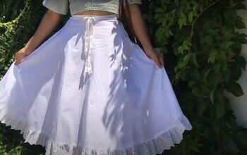 How to Sew a Pretty Cottagecore Skirt Step By Step