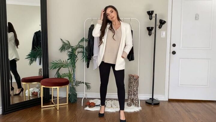 how to style a sweater five different ways, Business casual