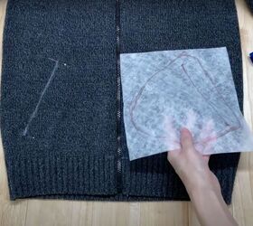 turn a sweater into a cardigan in 5 steps, How to cut a sweater into a cardigan