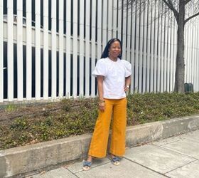 4 ways to style wide leg crop pants