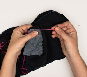 mending with sashiko inspired sewing repairs