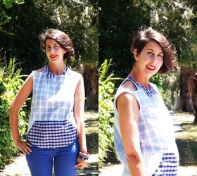 Upcycle Old Business Shirts - The Crescent Blouse