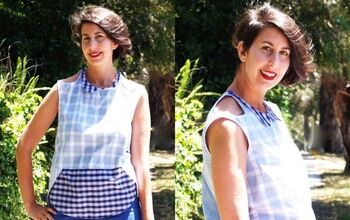 Upcycle Old Business Shirts - The Crescent Blouse