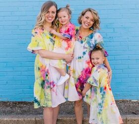 mommy me fashion diy ice dyed dresses video