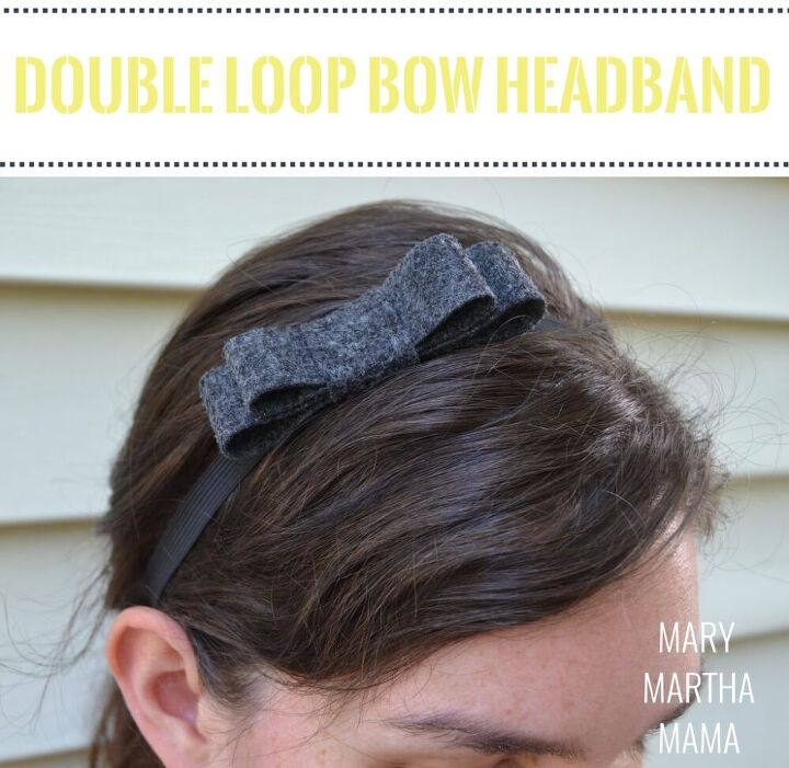 double loop bow headband