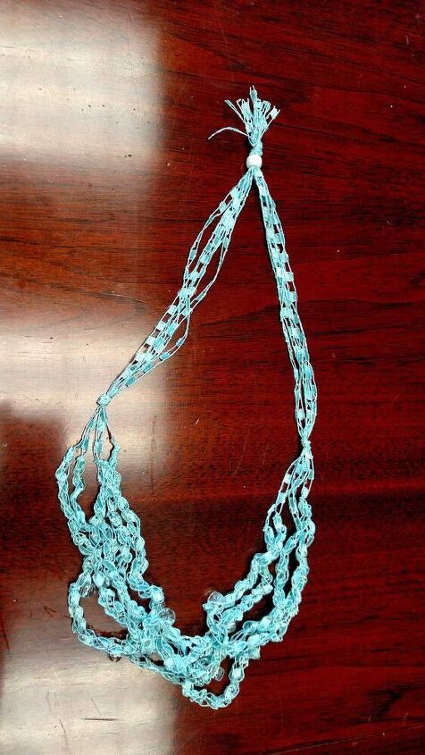 crocheted necklace