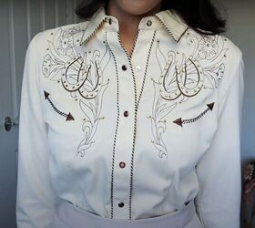 how to incorporate western style clothing into your wardrobe, Western style embroidered shirt