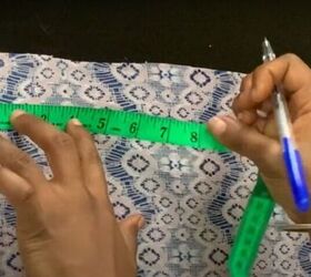ridiculously easy no sew spaghetti strap top, Make a third rectangle in the center