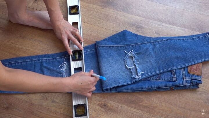 how to cut jeans into shorts in just 6 easy steps, How to cut jeans into Bermuda shorts