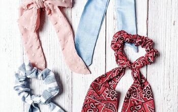 The DIY Anthropologie-Inspired Scarf & Bow Scrunchie