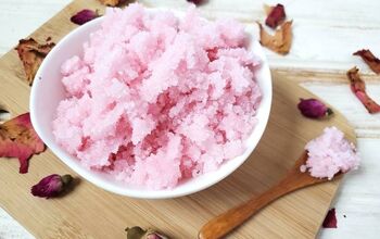 Rose Sugar Scrub Recipe With Essential Oils for Glowing Skin