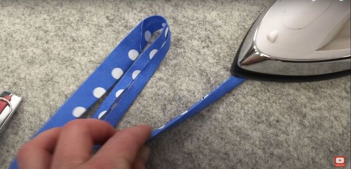 add some flair to your feet with diy shoelaces, Fold and iron again